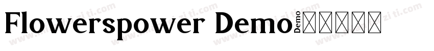 Flowerspower Demo字体转换
